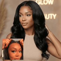 body wave glueless lace wig