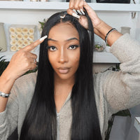 Perruque sans colle lisse – 6x5 Cheveux naturels