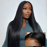 Perruque sans colle lisse – 6x5 Cheveux naturels