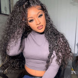 Perruque sans colle Water Wave naturelle 6x5