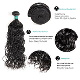 Tissage bresilien Water Wave - Lot De 3 Mèches avec 13*4 Lace Frontal