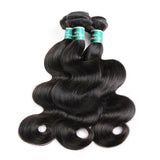 Tissage bésilien Body Wave - Lot de 3 mèches avec 13x4 Frontal