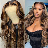 Lace Wig Body Wave Highlight Brown