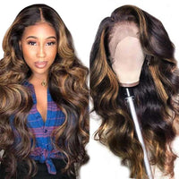 Lace Wig Body Wave Highlight Brown